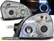 Carica l&#39;immagine nel visualizzatore di Gallery, Fari Anteriori HYUNDAI TUCSON 07.04-10 ANGEL EYES CHROME