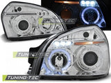 Fari Anteriori HYUNDAI TUCSON 07.04-10 ANGEL EYES CHROME