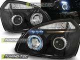 Fari Anteriori HYUNDAI TUCSON 07.04-10 ANGEL EYES BLACK