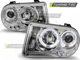 Fari Anteriori CHRYSLER 300C 05-10 ANGEL EYES CHROME
