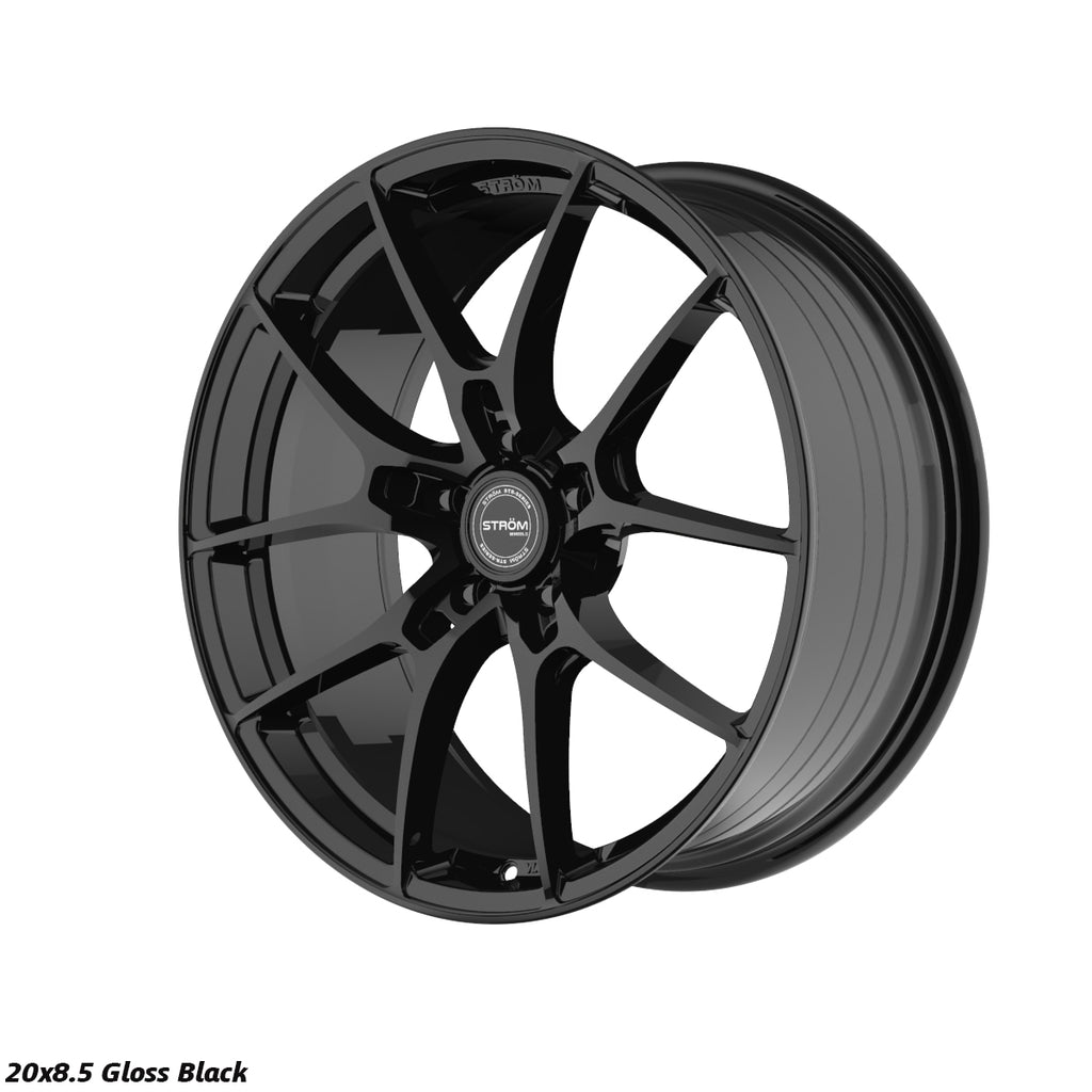 Cerchio in lega Ström STR-F1 20x8.5 5x112 ET25 Gloss Black