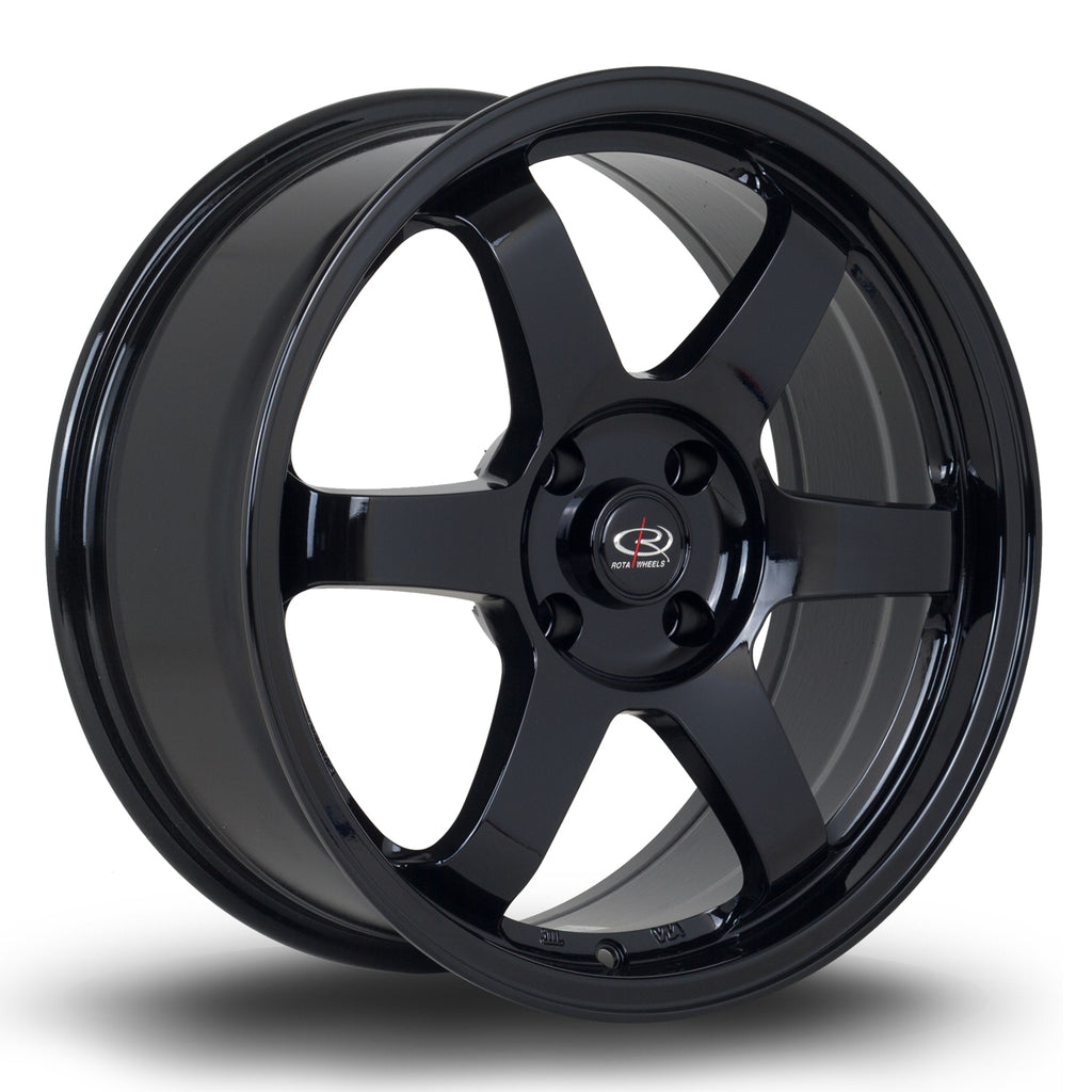 Cerchio in lega Rota Wheels Grid 17x8 5x100 ET35 Gloss Black