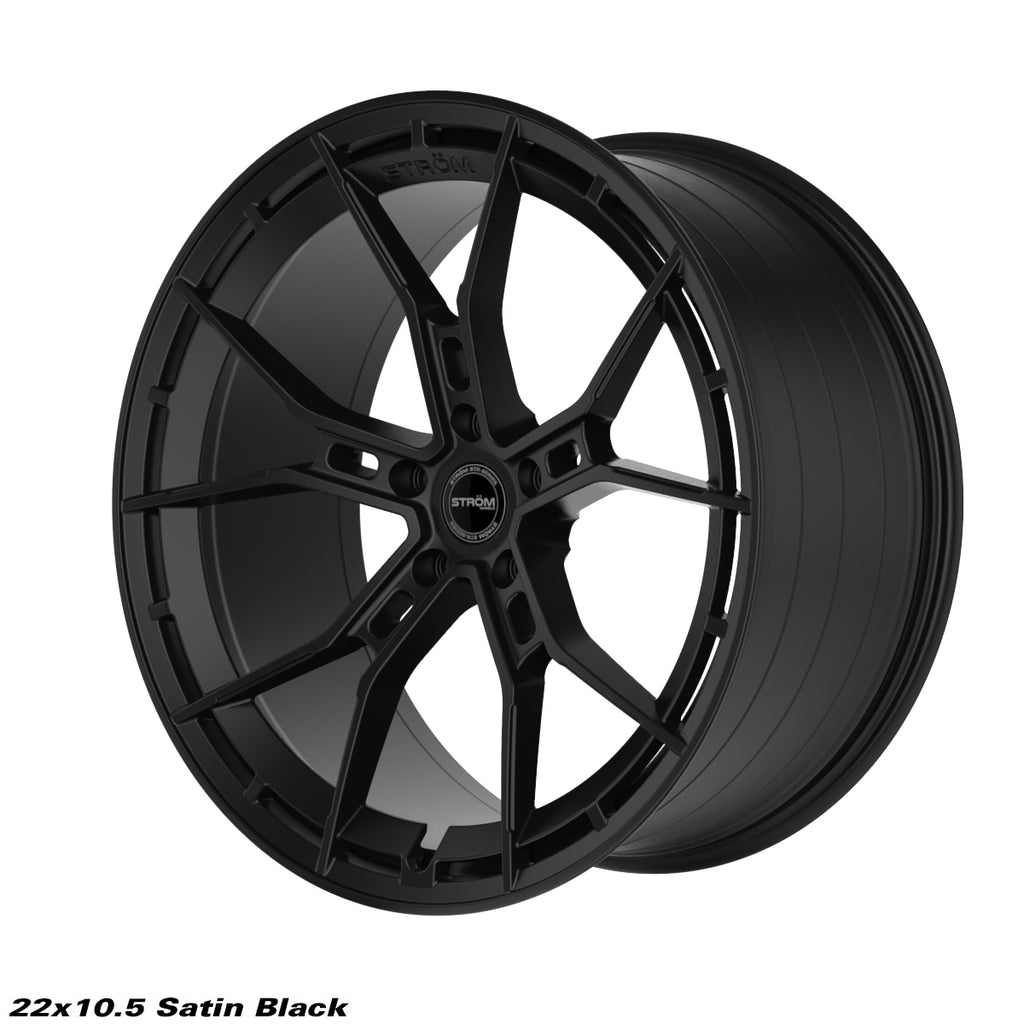 Cerchio in lega Ström STR-F5 22x10.5 5x112 ET35 Satin Black