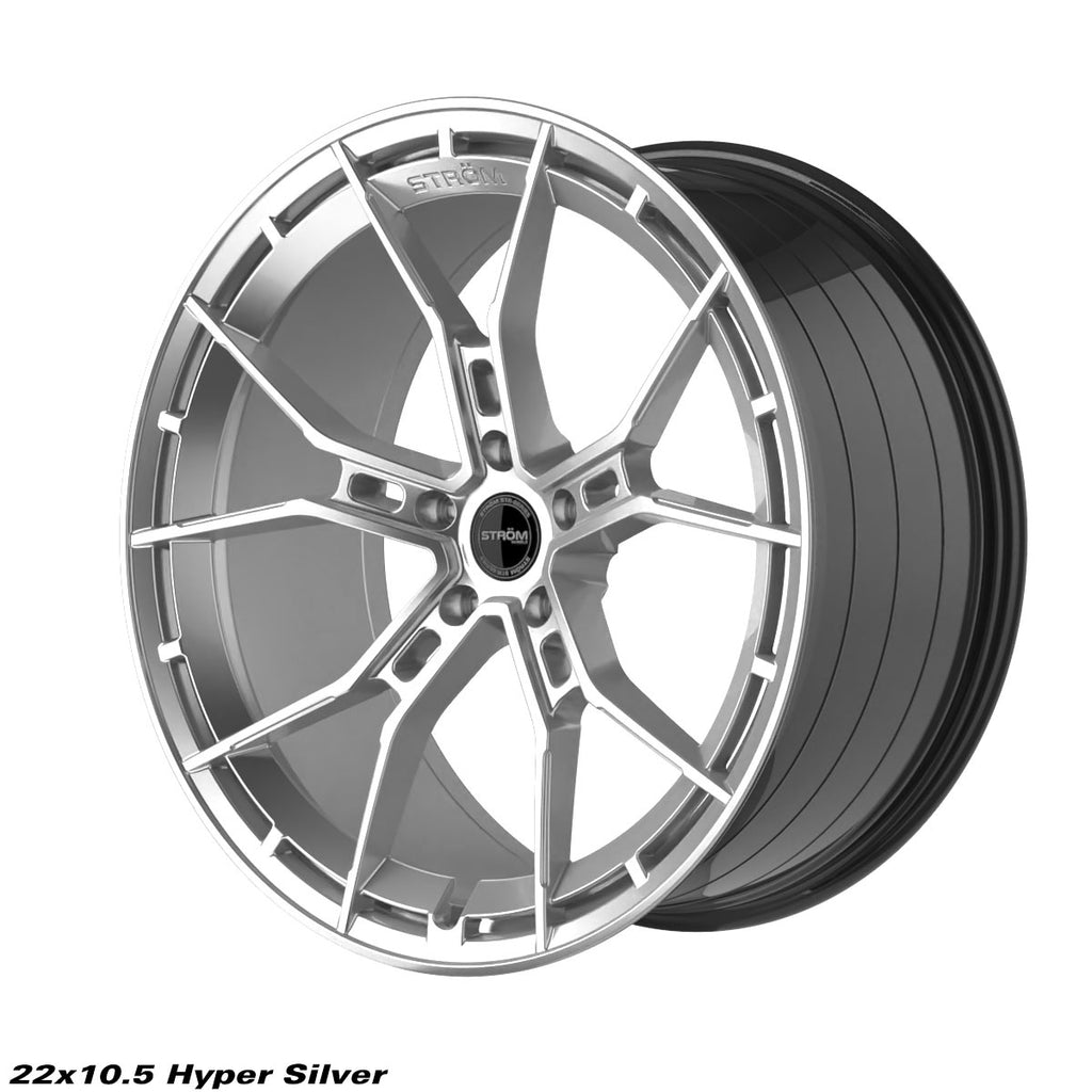 Cerchio in lega Ström STR-F5 22x10.5 5x112 ET35 Hyper Silver