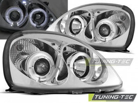 Fari Anteriori TOYOTA YARIS 04.99-09.03 ANGEL EYES CHROME