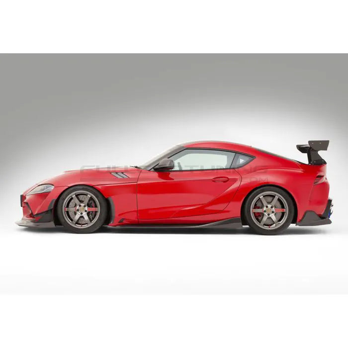 CarbonWorks Splitter paraurti anteriori in carbonio per Toyota Supra A90 dal 2019 - foto 6