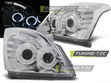 Fari Anteriori TOYOTA LAND CRUISER 120 03-09 ANGEL EYES CHROME