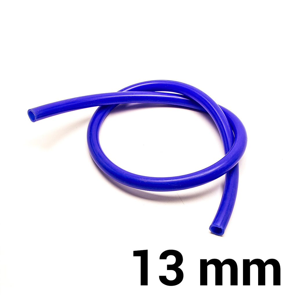 Tubo in silicone per depressione al metro — 13 mm / Blu