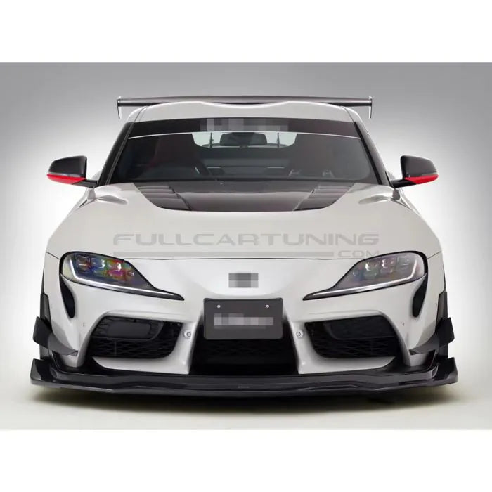 CarbonWorks Splitter paraurti anteriori in carbonio per Toyota Supra A90 dal 2019 - foto 3