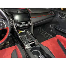 Carica l'immagine nel visualizzatore di Gallery, CarbonWorks Rivestimento console centrale in carbonio per Honda Civic Type R FK8/FK7 2017-2023 - foto 4