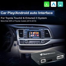 Carica l&#39;immagine nel visualizzatore di Gallery, Wireless CarPlay TOYOTA Corolla Avensis Auris Prius Yaris GT86 C-HR Verso Land Cruiser RAV4 Touch2 2014-2019 Android Auto