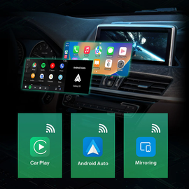 Wireless CarPlay Android Auto MMI Prime BMW Serie 1 2 3 4 5 6 7 X1 X3 X4 X5 X6 X7 I3 I8 e Mini F54, F55, F56, F57, F60/R60, R61 con sistema CIC NBT EVO  GPS Navigation Kit