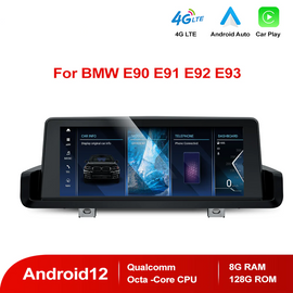 Android 12.0 Qualcomm 8-core 8G+128G 4G-LTE GPS 8.8'' 10.25'' Radio Player Navigation BMW Serie 3 E90 E91 E92 E93 Smart Navigation