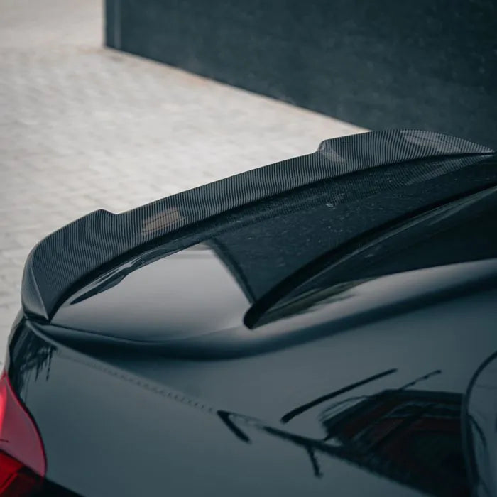 CarbonWorks Spoiler posteriore baule CS Style in carbonio per BMW Serie 3 F30/F80 F31/M3 2011-2018 - foto 2