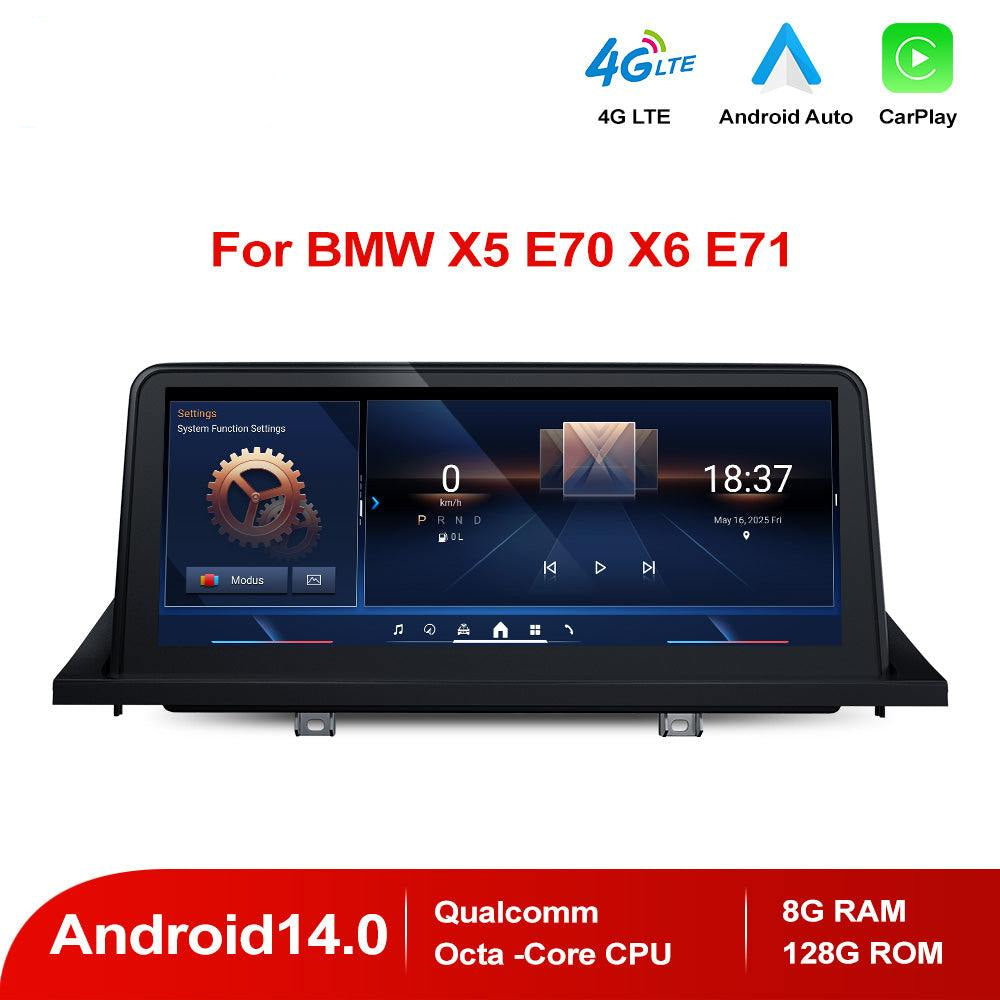 Andream 10.25" Android 14.0 Qualcomm Octa-core Navigazione Intelligente BMW X5 X6
