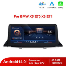 Carica l&#39;immagine nel visualizzatore di Gallery, Andream 10.25&quot; Android 14.0 Qualcomm Octa-core Navigazione Intelligente BMW X5 X6