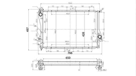 TurboWorks Radiatore Racing in Alluminio per BMW E39 M5