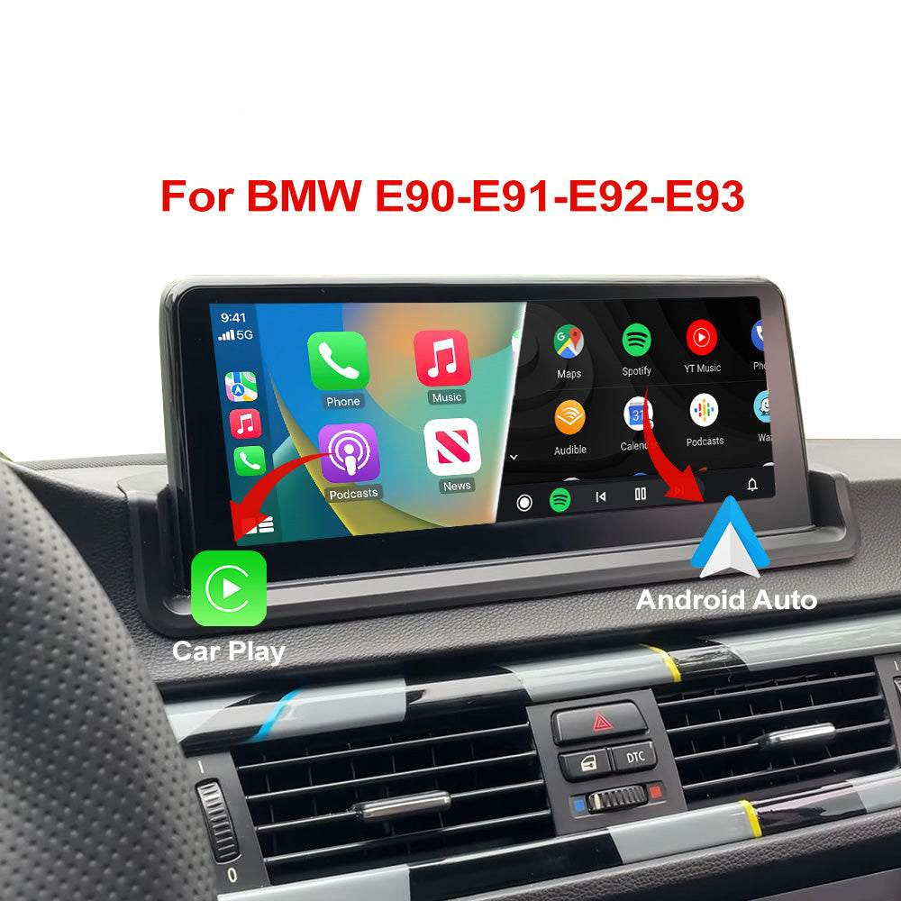 Wireless Apple CarPlay Android Auto Car Multimedia Head Unit 8.8" 10.25" BMW Serie 3 E90 E91 E92 E93 Touch Screen Upgrade