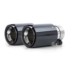 2x 90mm carbonio scarico terminale di scarico con ammortizzatore per Serie 1 BMW E81 E82 E87 E88 2004-13