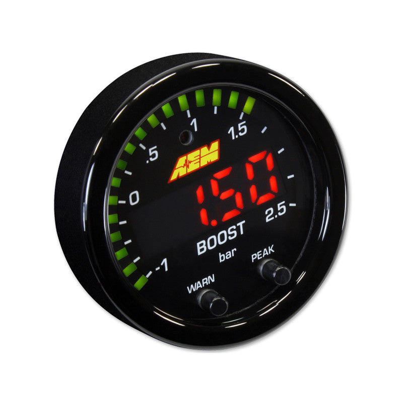 AEM X-Series Pressione turbo Manometro - 2.5 bar - AEM-30-0306