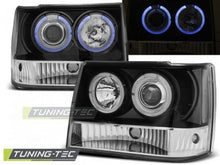 Carica l&#39;immagine nel visualizzatore di Gallery, Fari Anteriori CHRYSLER JEEP GRAND CHEROKEE 93-98 BLACK
