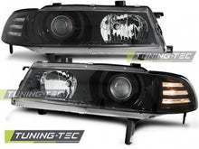 Carica l&#39;immagine nel visualizzatore di Gallery, Fari Anteriori HONDA PRELUDE 02.92-01.97 ANGEL EYES BLACK