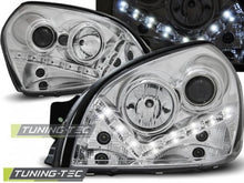 Carica l&#39;immagine nel visualizzatore di Gallery, Fari Anteriori HYUNDAI TUCSON 07.04-10 DAYLIGHT CHROME