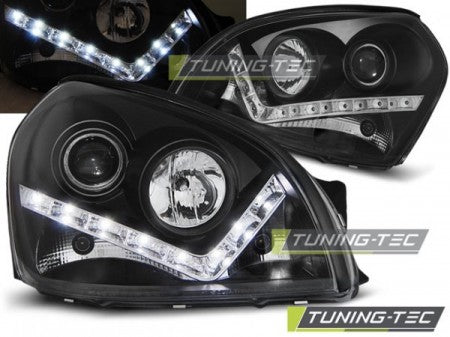 Fari Anteriori HYUNDAI TUCSON 07.04-10 DAYLIGHT BLACK