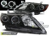 Fari Anteriori TOYOTA CAMRY 6 XV40 06-09 ANGEL EYES BLACK