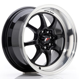 Cerchio in Lega JAPAN RACING TF2 15x7,5 ET30 4x100/114 Gloss Black