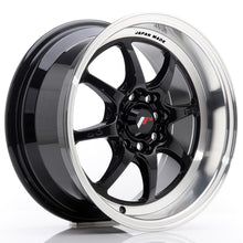 Carica l&#39;immagine nel visualizzatore di Gallery, Cerchio in Lega JAPAN RACING TF2 15x7.5 ET30 4x100/114 Gloss Black