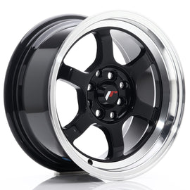 Cerchio in Lega JAPAN RACING JR12 15x7.5 ET26 4x100/114 Gloss Black