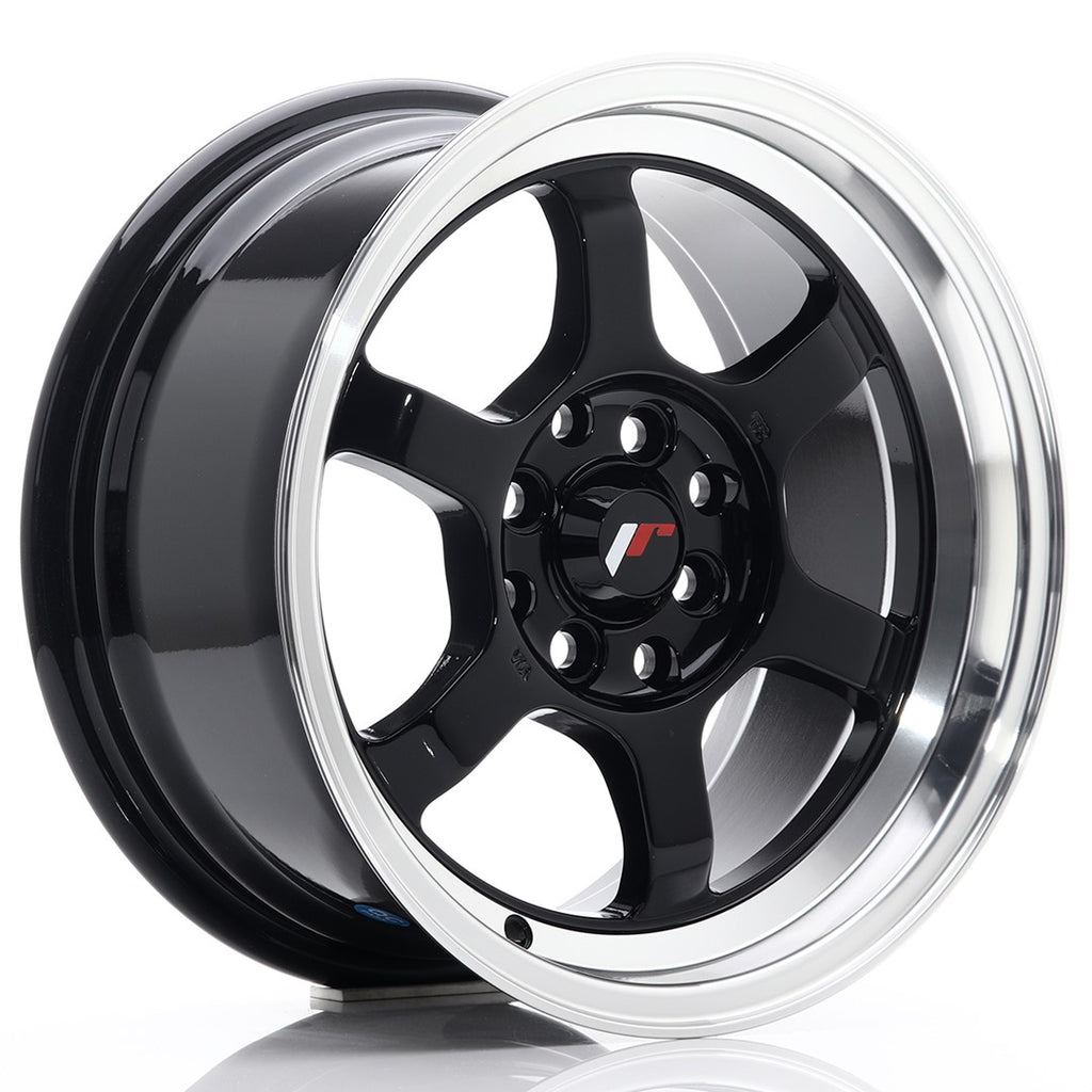 Cerchio in Lega JAPAN RACING JR12 15x7,5 ET26 4x100/114 Gloss Black