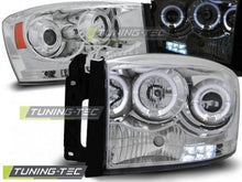 Carica l&#39;immagine nel visualizzatore di Gallery, Fari Anteriori DODGE RAM 06-08 ANGEL EYES CHROME