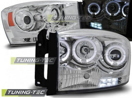 Fari Anteriori DODGE RAM 06-08 ANGEL EYES CHROME