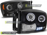 Fari Anteriori DODGE RAM 06-08 ANGEL EYES BLACK