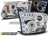 Fari Anteriori DODGE RAM 09-18 ANGEL EYES CHROME