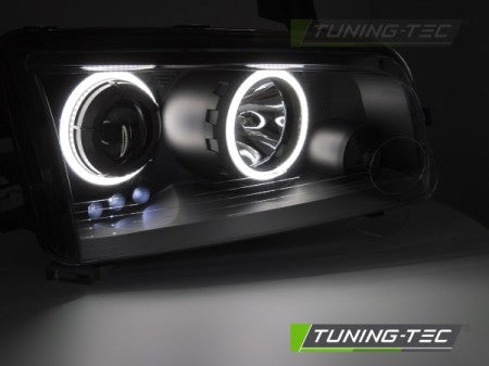 Fari Anteriori DODGE CHARGER LX 06-10 ANGEL EYES BLACK