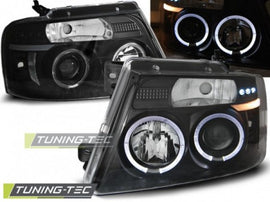 Fari Anteriori FORD F150 MK 11 04-08 ANGEL EYES BLACK