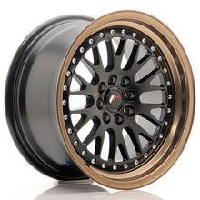 Carica l'immagine nel visualizzatore di Gallery, Cerchio in Lega JAPAN RACING JR10 16x8 ET20 4x100/108 Matt Black w/ Bronze Lip