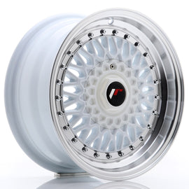 Cerchio in Lega JAPAN RACING JR9 15x7 ET20 4x100/108 White w/ Machined Lip