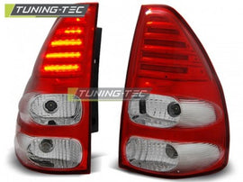 Fanali Posteriori TOYOTA LAND CRUISER 120 03-09 RED WHITE LED
