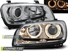 Carica l&#39;immagine nel visualizzatore di Gallery, Fari Anteriori TOYOTA RAV4 06.94-06.00 ANGEL EYES CHROME