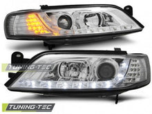 Carica l&#39;immagine nel visualizzatore di Gallery, Fari Anteriori OPEL VECTRA B 11.96-12.98 DAYLIGHT CHROME LED INDICATOR