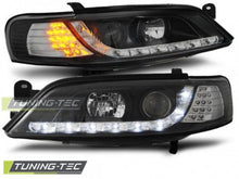Carica l&#39;immagine nel visualizzatore di Gallery, Fari Anteriori OPEL VECTRA B 11.96-12.98 DAYLIGHT BLACK LED INDICATOR