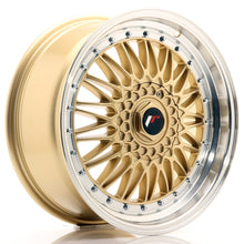 Load image into Gallery viewer, Cerchio in Lega JAPAN RACING JR9 18x8 ET35-40 con foratura su misura Gold w/ Machined Lip