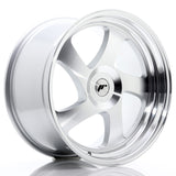 Cerchio in Lega JAPAN RACING JR15 19x10 ET35 con foratura su misura Silver Machined