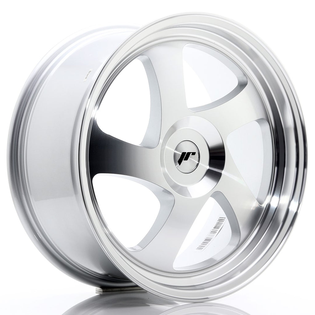 Cerchio in Lega JAPAN RACING JR15 19x8.5 ET20-40 con foratura su misura Silver Machined