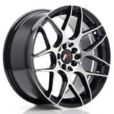 Cerchio in Lega JAPAN RACING JR18 17x8 ET35 5x100/114 Gloss Black Machined