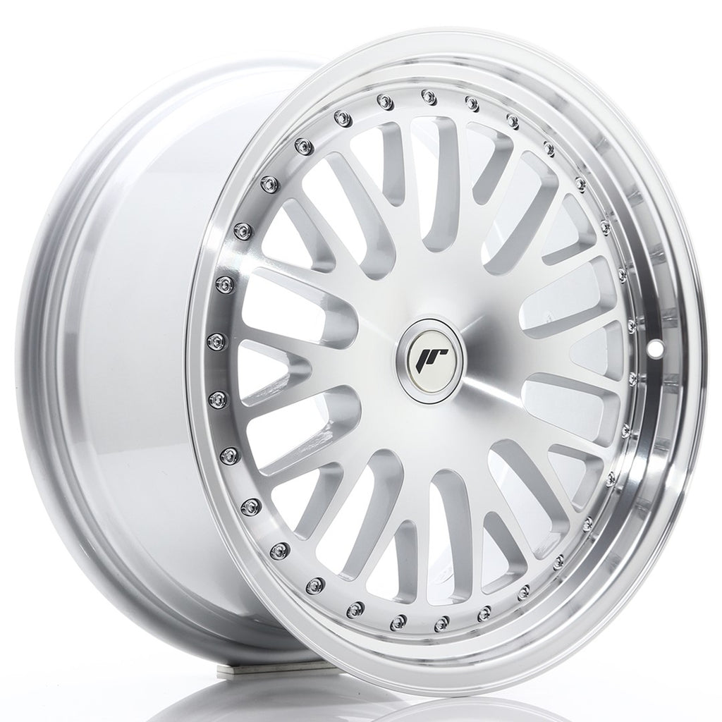 Cerchio in Lega JAPAN RACING JR10 18x8,5 ET20-45 con foratura su misura Silver Machined Face